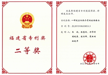 福建省专利奖二等奖